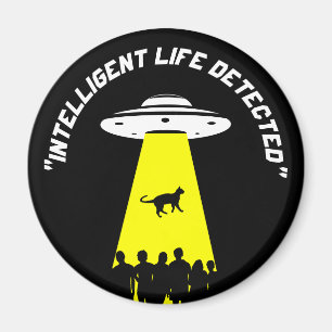 Aimant Enlèvement de chats Aliens amusant