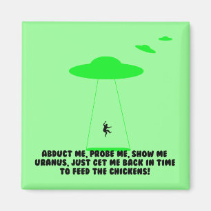 Aimant Enlèvement humoristique de poulets