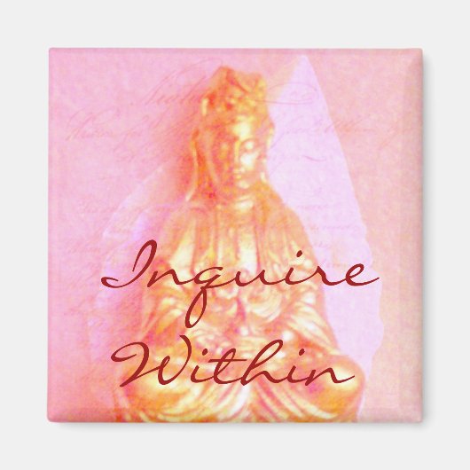 Aimant Enquêter rose dans l'aimant (Devant)