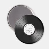 Aimant Enregistrement Album Chanson Nom Date Mariage / An (Recto/Verso)