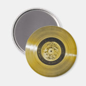 Aimant Enregistrement d'or Voyager Spacecraft (Recto/Verso)