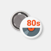 Aimant Enregistrement musical des années 80 Rock 1980 (Recto/Verso)