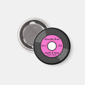 Aimant Enregistrement rétro mignon Enregistrer l'aimant d (Recto/Verso)