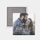 Aimant Enregistrer enfin l'aimant Mariage de date (Recto/Verso)