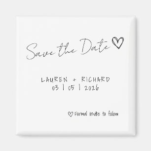 Aimant Enregistrer La Carte Date Simple