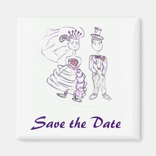 Aimant Enregistrer la date (Devant)