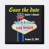 Aimant Enregistrer la date à Las Vegas (Devant)