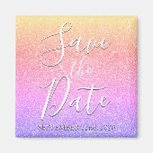 Aimant Enregistrer la date Anniversaire Parties scintilla (Devant)