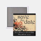 Aimant enregistrer la date : brise fleur : (Recto/Verso)