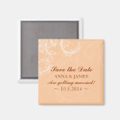 Aimant Enregistrer la date ~Feuille Vintage 3 (Recto/Verso)