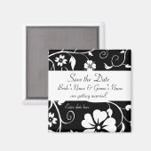 Aimant Enregistrer la date - Floral Mariage Mag... - Cust (Recto/Verso)