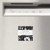 Aimant Enregistrer la date - Floral Mariage Mag... - Cust (In Situ (Lave-vaisselle))