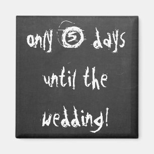 Aimant Enregistrer La Date Funny Mariage Compte À Recompt