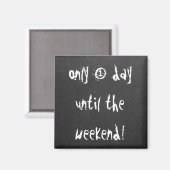 Aimant Enregistrer La Date Funny Weekend Compte Devis Mag (Recto/Verso)