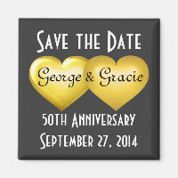 Enregistrer la date Gold Hearts 50e anniversaire