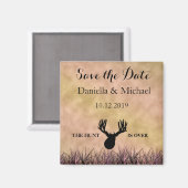 Aimant Enregistrer la date La chasse est sur Mariage (Recto/Verso)