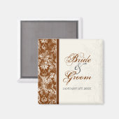 Aimant Enregistrer la date, l'anniversaire d'amour Mariag (Recto/Verso)