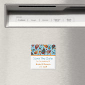 Aimant Enregistrer La Date - Paisley (In Situ (Lave-vaisselle))