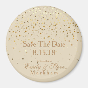 Aimant Enregistrer La Date Petite Golden Stars Magnet-Bei