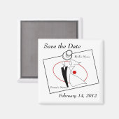 Aimant Enregistrer la date post-it (Recto/Verso)