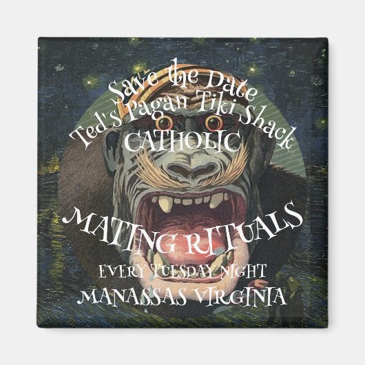 AIMANT ENREGISTRER LA DATE RITUELS DE RÉUNION CATHOLIQUE (Devant)