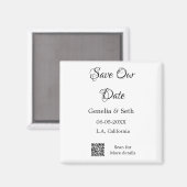 Aimant Enregistrer la date simple minimum détails du code (Recto/Verso)