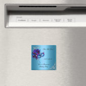 Aimant Enregistrer La Date Sweet 16 Masquerade Bleu (In Situ (Lave-vaisselle))