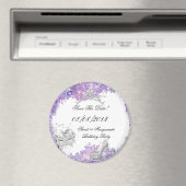 Aimant Enregistrer La Date Sweet 16 Masquerade Purple Bla (In Situ (Lave-vaisselle))