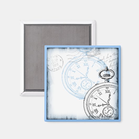 Aimant Enregistrer la date Timepiece Pocketwatch Design (Recto/Verso)
