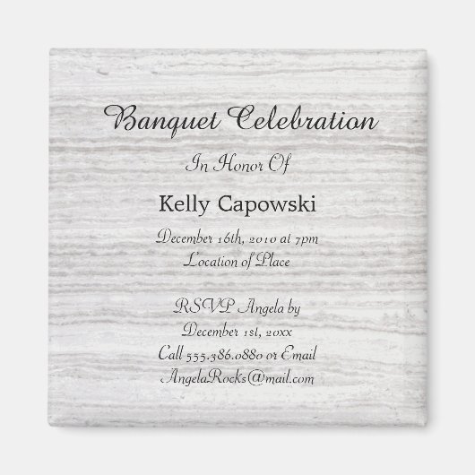 Aimant Enregistrer la date Vintage (Devant)