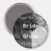 Aimant Enregistrer La Date-Votre Photo (Recto/Verso)