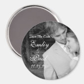 Aimant Enregistrer La Date-Votre Photo (Recto/Verso)