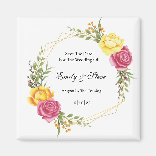 Aimant Enregistrer l'aimant de date (Devant)