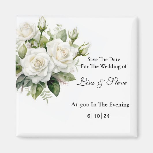 Aimant Enregistrer l'aimant de date (Devant)