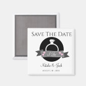 Aimant Enregistrer l'aimant de date (Recto/Verso)