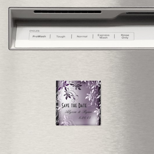 Aimant Enregistrer l'aimant de date - Perle violet (In Situ (Lave-vaisselle))