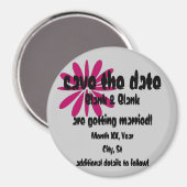 Aimant enregistrer l'aimant de date - personnaliser (Recto/Verso)