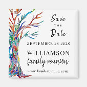 Aimant Enregistrer l'aimant de réunion de famille de l'ar (Devant)