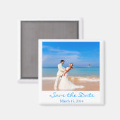 Aimant Enregistrer l'aimant de style photo Date (Recto/Verso)