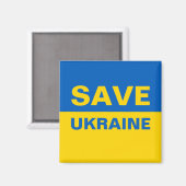 Aimant Enregistrer l'aimant du drapeau ukrainien (Recto/Verso)