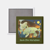 Aimant Enregistrer l'aimant Manatee (Recto/Verso)