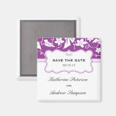 Aimant Enregistrer l'aimant Mariage de date (Recto/Verso)