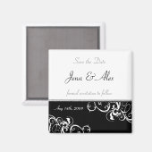 Aimant Enregistrer l'aimant Mariage de date (Recto/Verso)