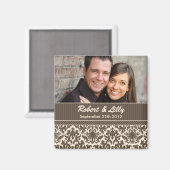 Aimant Enregistrer l'aimant Mariage de date (Recto/Verso)