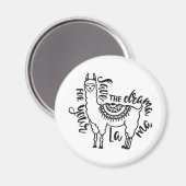 Aimant Enregistrer Le Drame Pour Votre Llama (Recto/Verso)