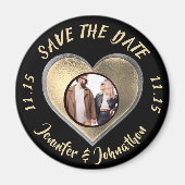 Aimant Enregistrer le Mariage de date (Devant)