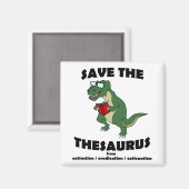 Aimant Enregistrer Le Thesaurus Dinosaur (Recto/Verso)
