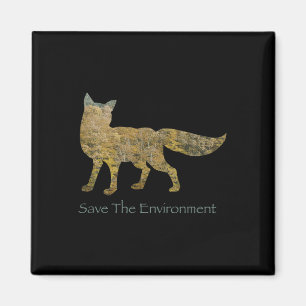 Aimant Enregistrer l'environnement Fox Silhouette De l'en