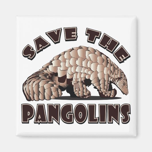 Aimant Enregistrer les pangolins (Devant)
