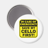 Aimant Enregistrer mon cello (Recto/Verso)